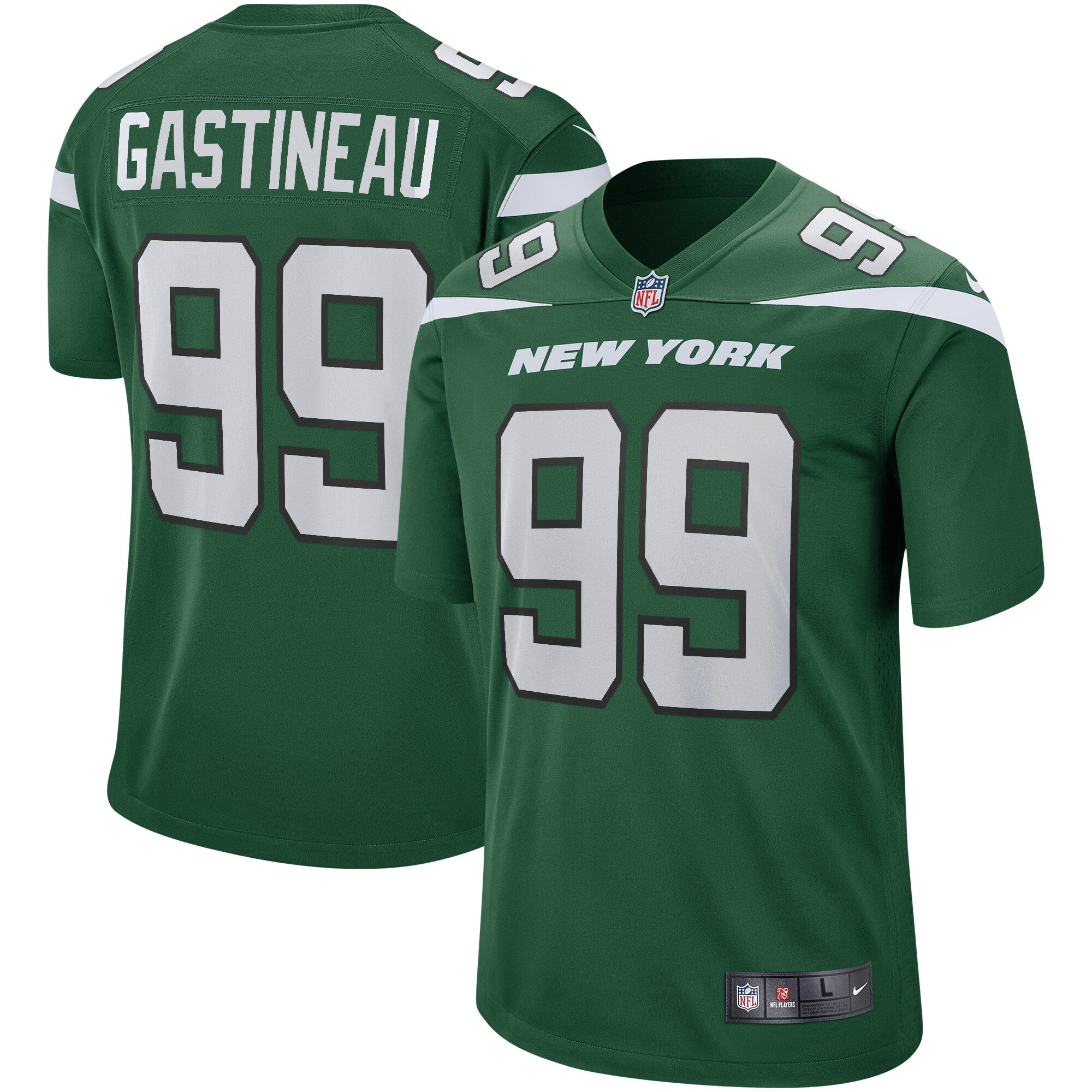 Mark Gastineau New York Jets Nike Game Retired Player Jersey   Gotham Green