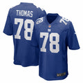 Men s Nike Andrew Thomas Royal New York Giants Player Game Jersey