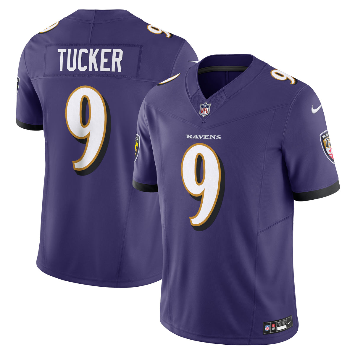 Justin Tucker Baltimore Ravens Nike Vapor F.U.S.E. Limited Jersey   Purple