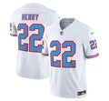 Men s Tennessee Titans Derrick Henry White 2023 F.U.S.E. Vapor Limited Throwback Stitched Jersey