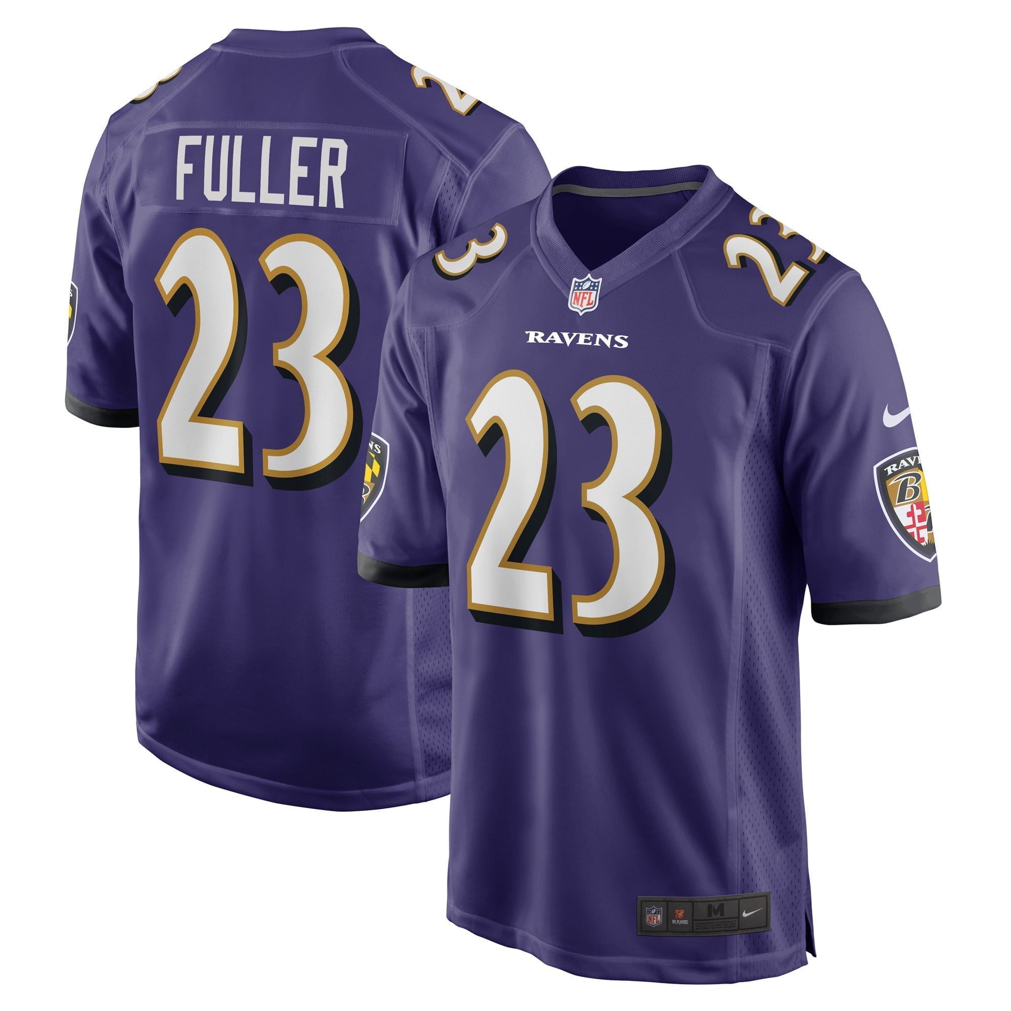 Men s Nike Kyle Fuller Purple Baltimore Ravens Game Player Jersey
