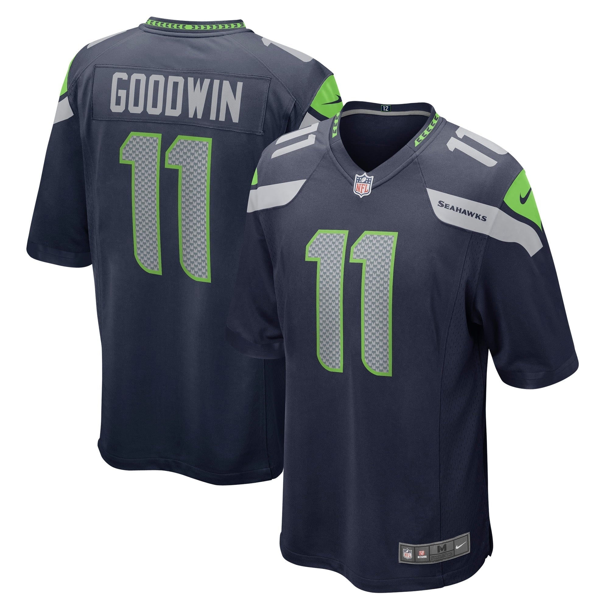 Men s Nike Marquise Goodwin College Navy Seattle Seahawks Home Game Player Jersey