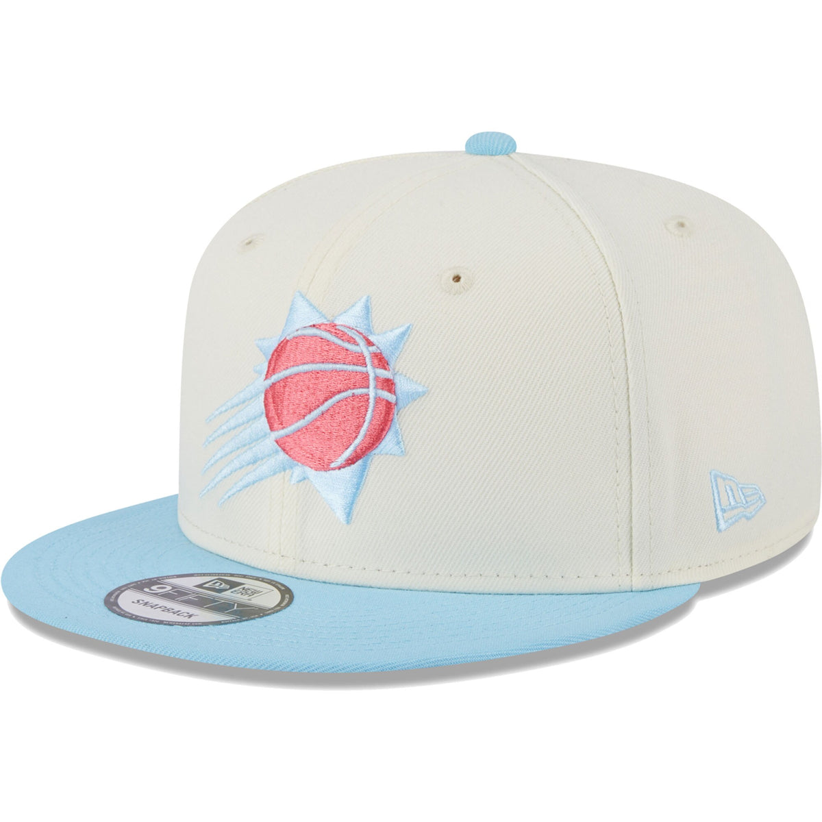 Phoenix Suns New Era 2-Tone Color Pack 9FIFTY Snapback Hat - White/Powder Blue