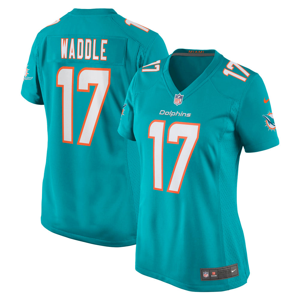 Women s Miami Dolphins Jaylen Waddle Game Player Jersey Aqua