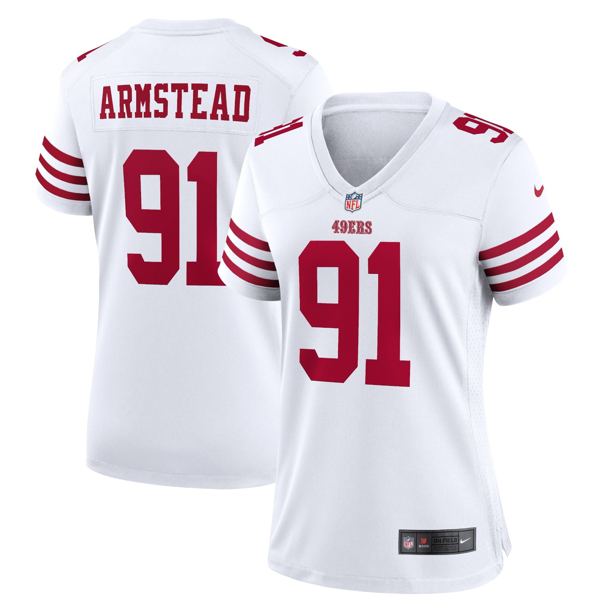 Women s Nike Arik Armstead White San Francisco 49ers Player Game Jersey