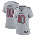 Mac Jones New England Patriots Nike Women s Atmosphere Fashion Game Jersey   Gray