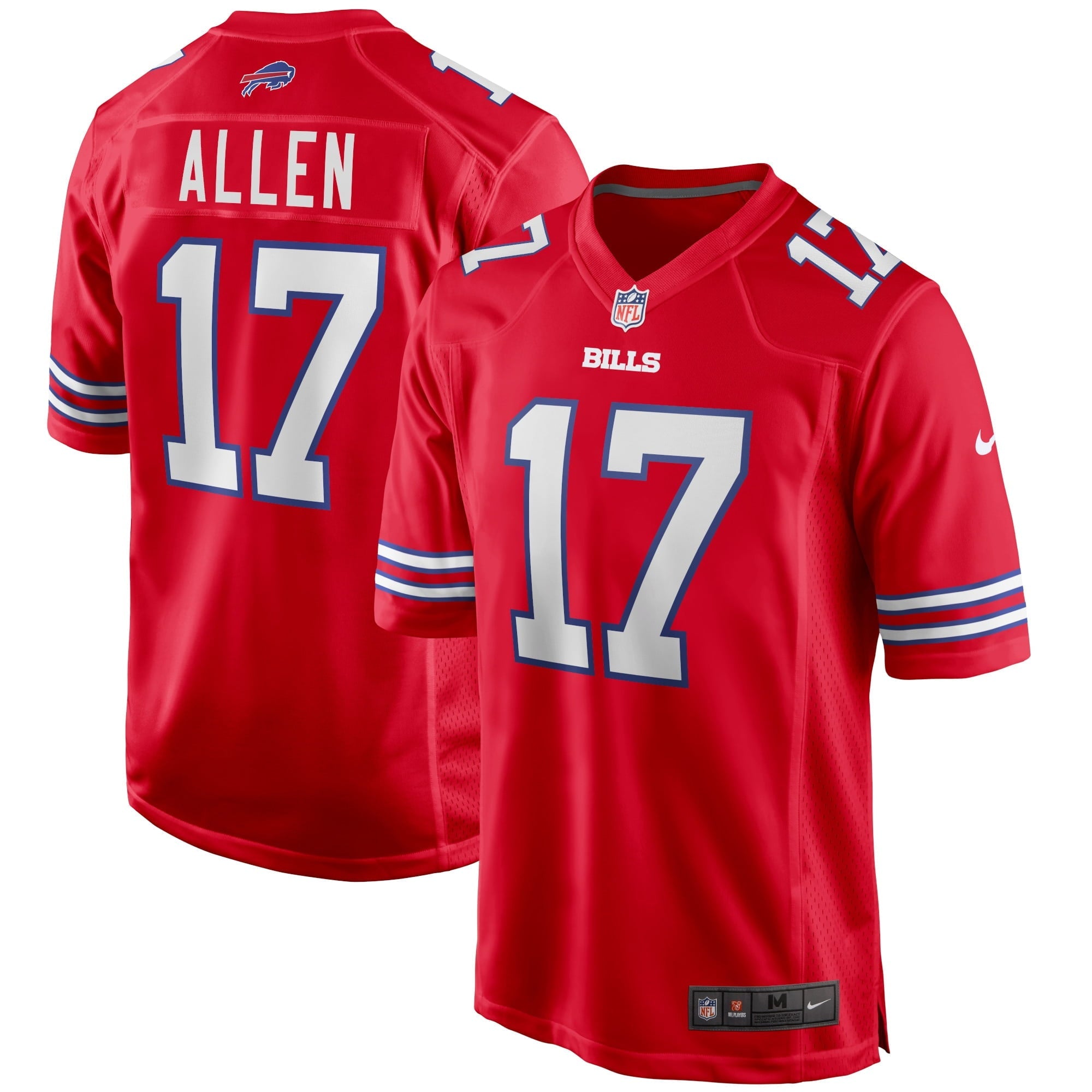 Men s Nike Josh Allen Red Buffalo Bills Alternate Game Player Jersey