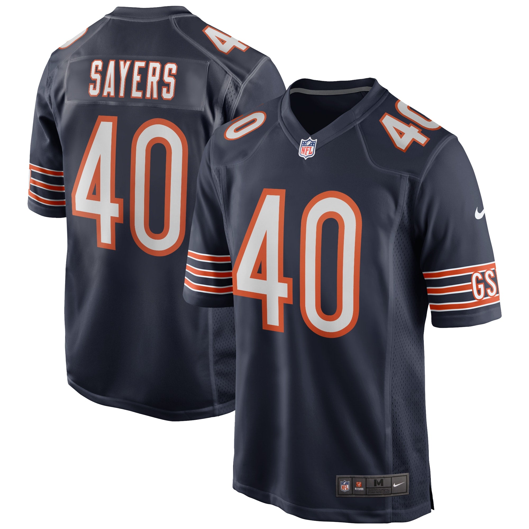 Gale Sayers Chicago Bears Nike Game Retired Player Jersey   Navy