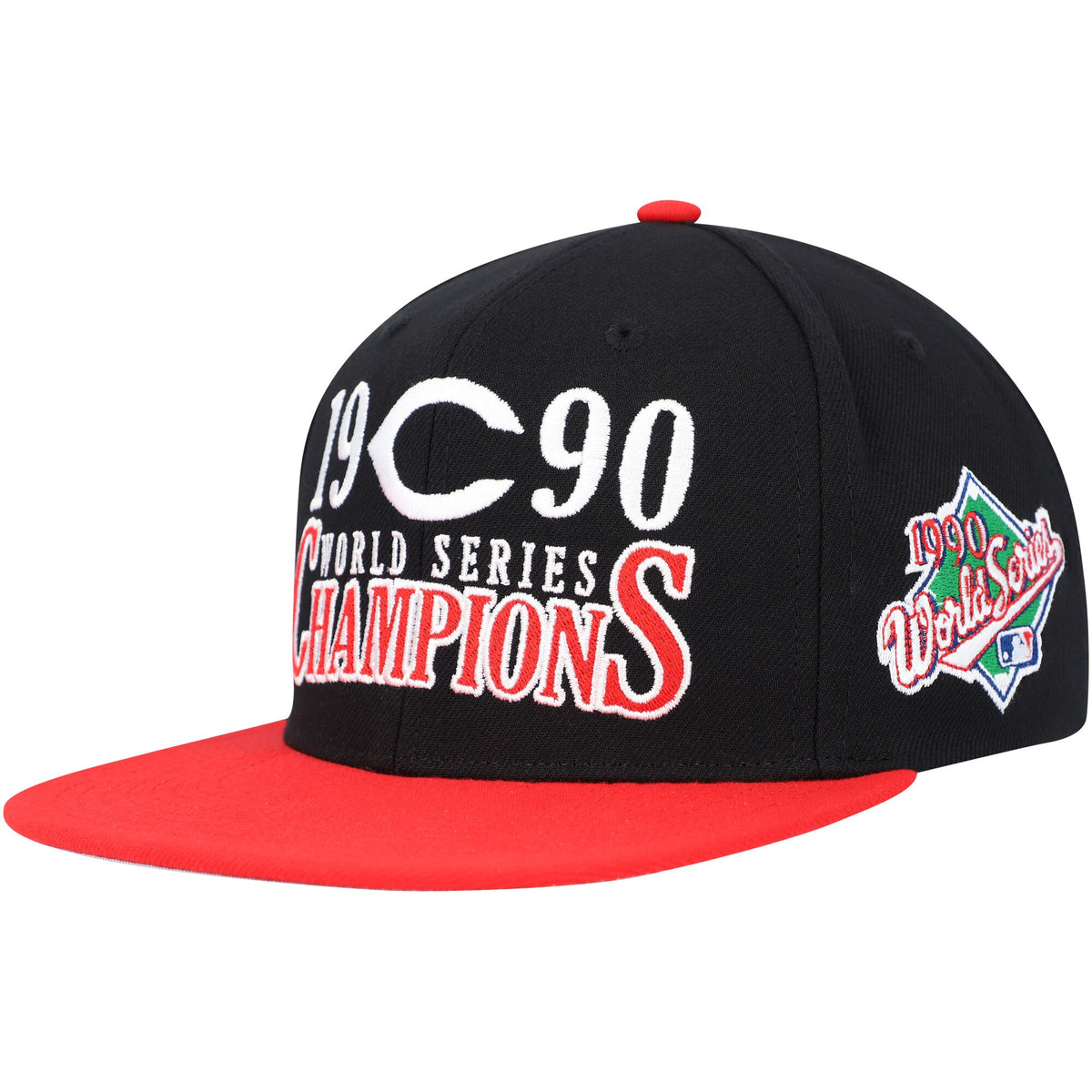 Cincinnati Reds Mitchell & Ness World Series Champs Snapback Hat - Black