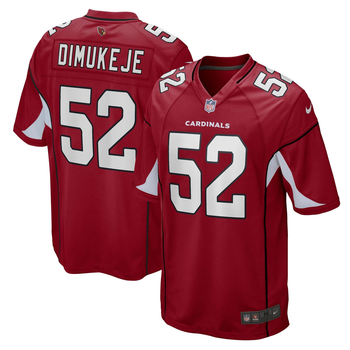 Men s Nike Victor Dimukeje Cardinal Arizona Cardinals Player Game Jersey