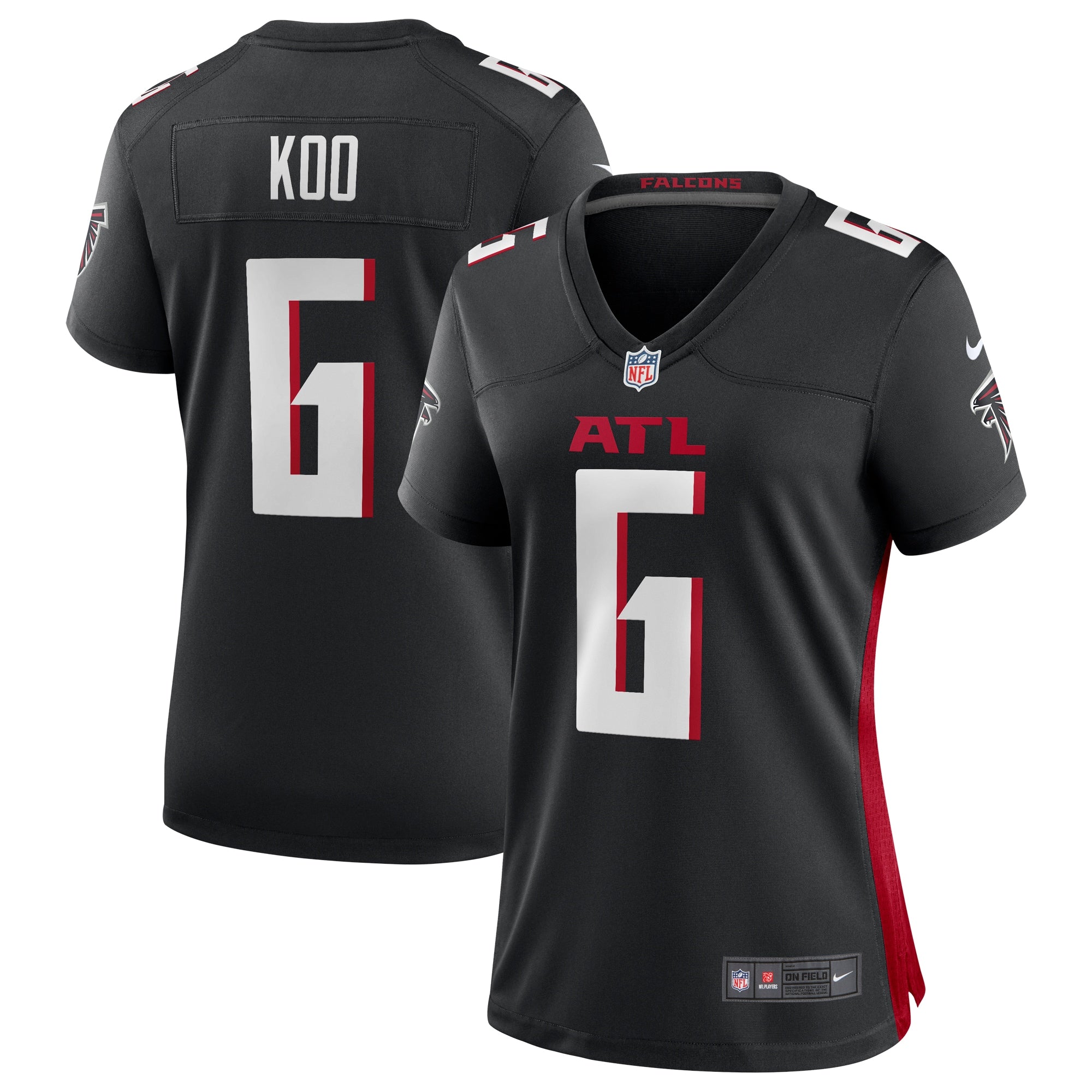 Younghoe Koo Atlanta Falcons Nike Women s Team Game Jersey   Black