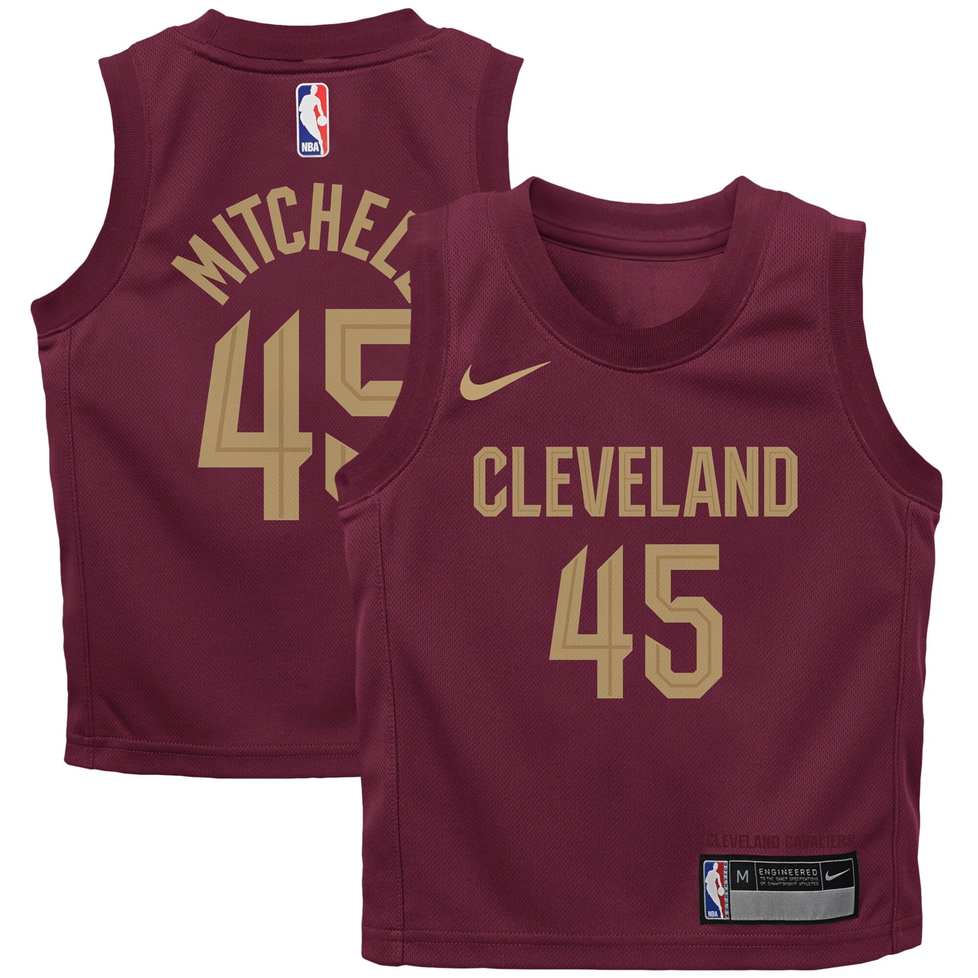 Donovan Mitchell Cleveland Cavaliers Nike Preschool Swingman Player Jersey - Icon Edition - Wine