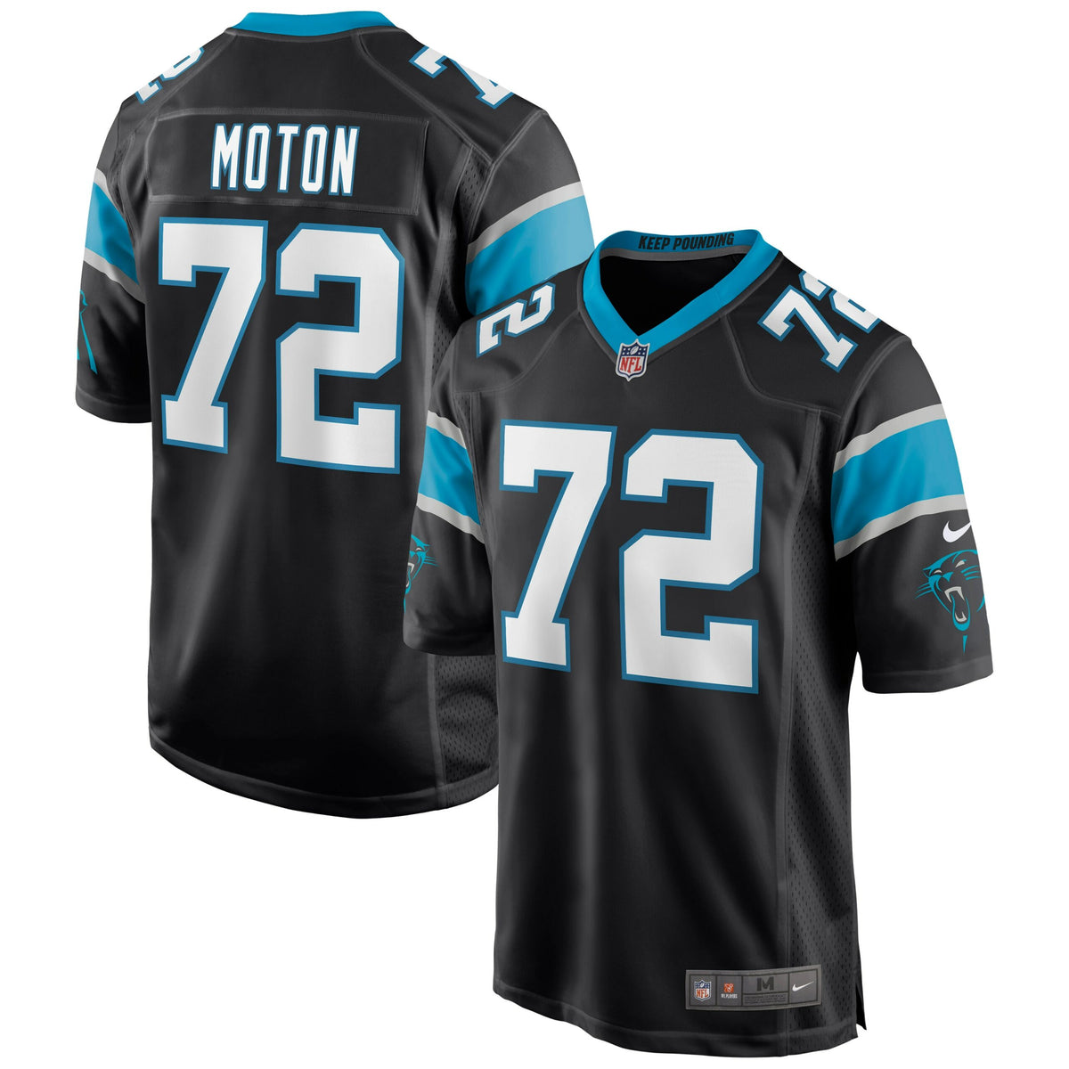 Taylor Moton Carolina Panthers Nike Game Jersey   Black
