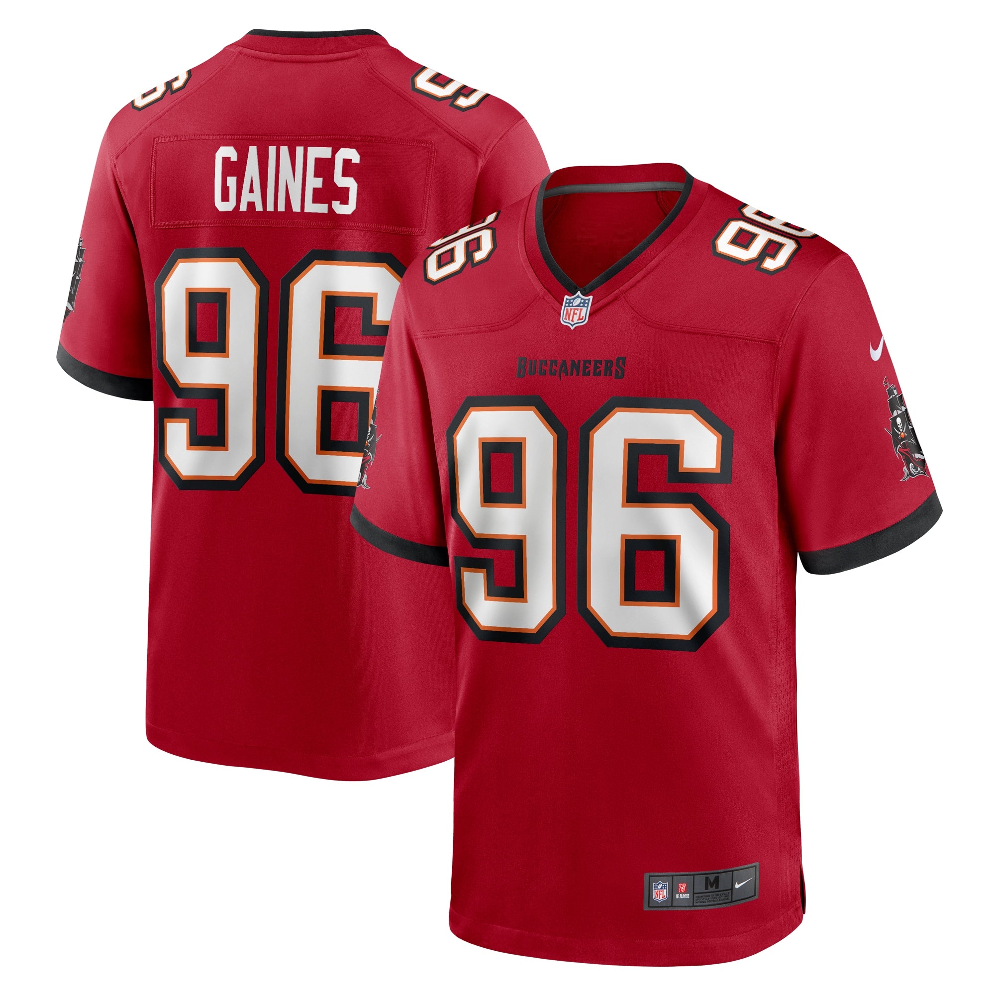 Greg Gaines Tampa Bay Buccaneers Nike Game Player Jersey   Red