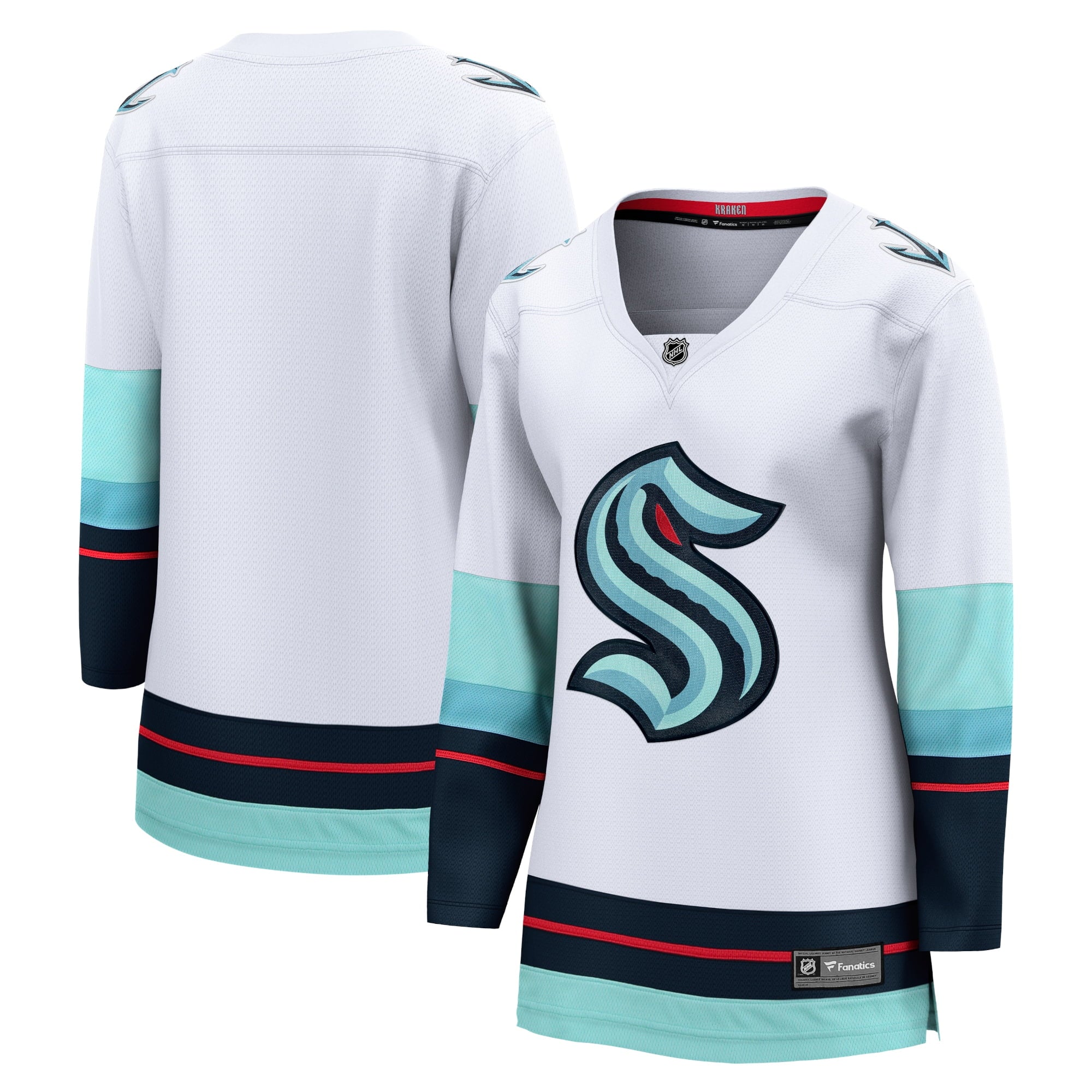 Women's Fanatics Branded White Seattle Kraken Away Breakaway Jersey