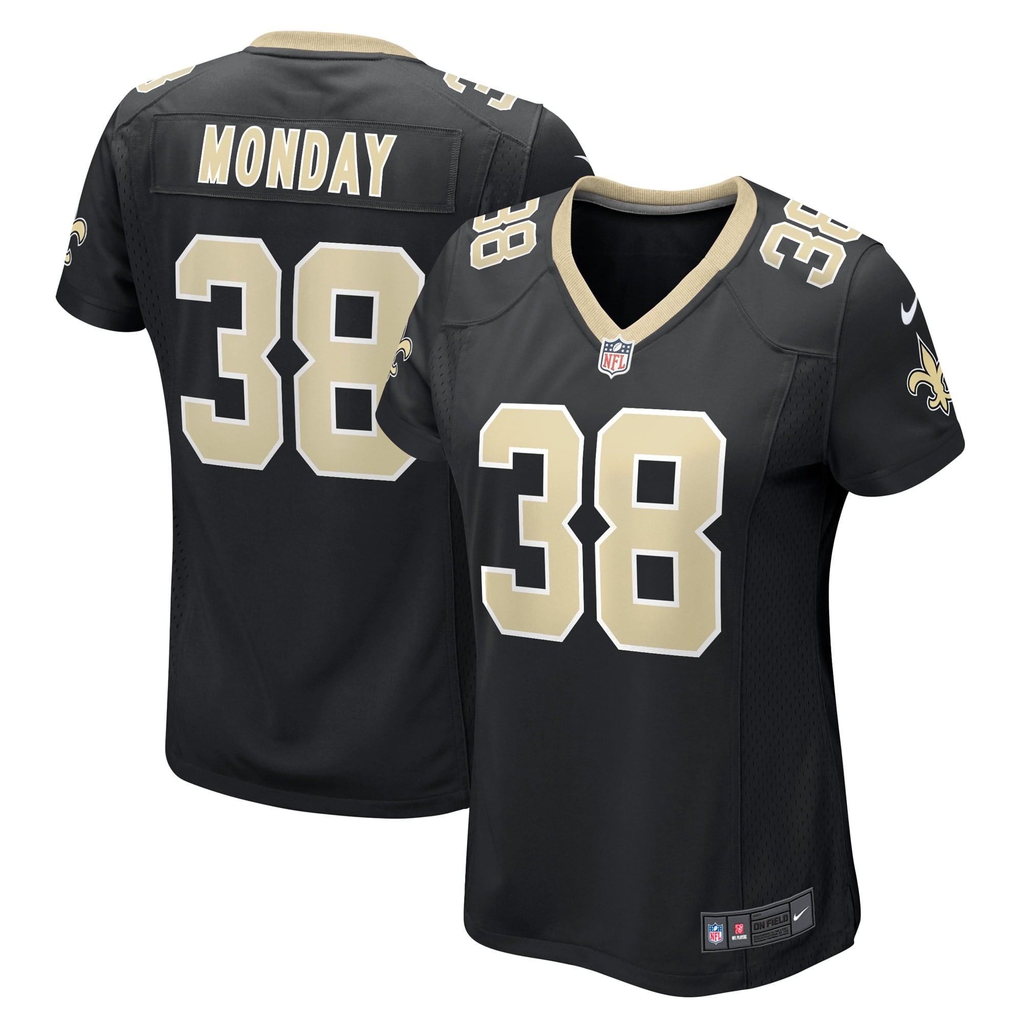 Women s Nike Smoke Monday Black New Orleans Saints Game Player Jersey