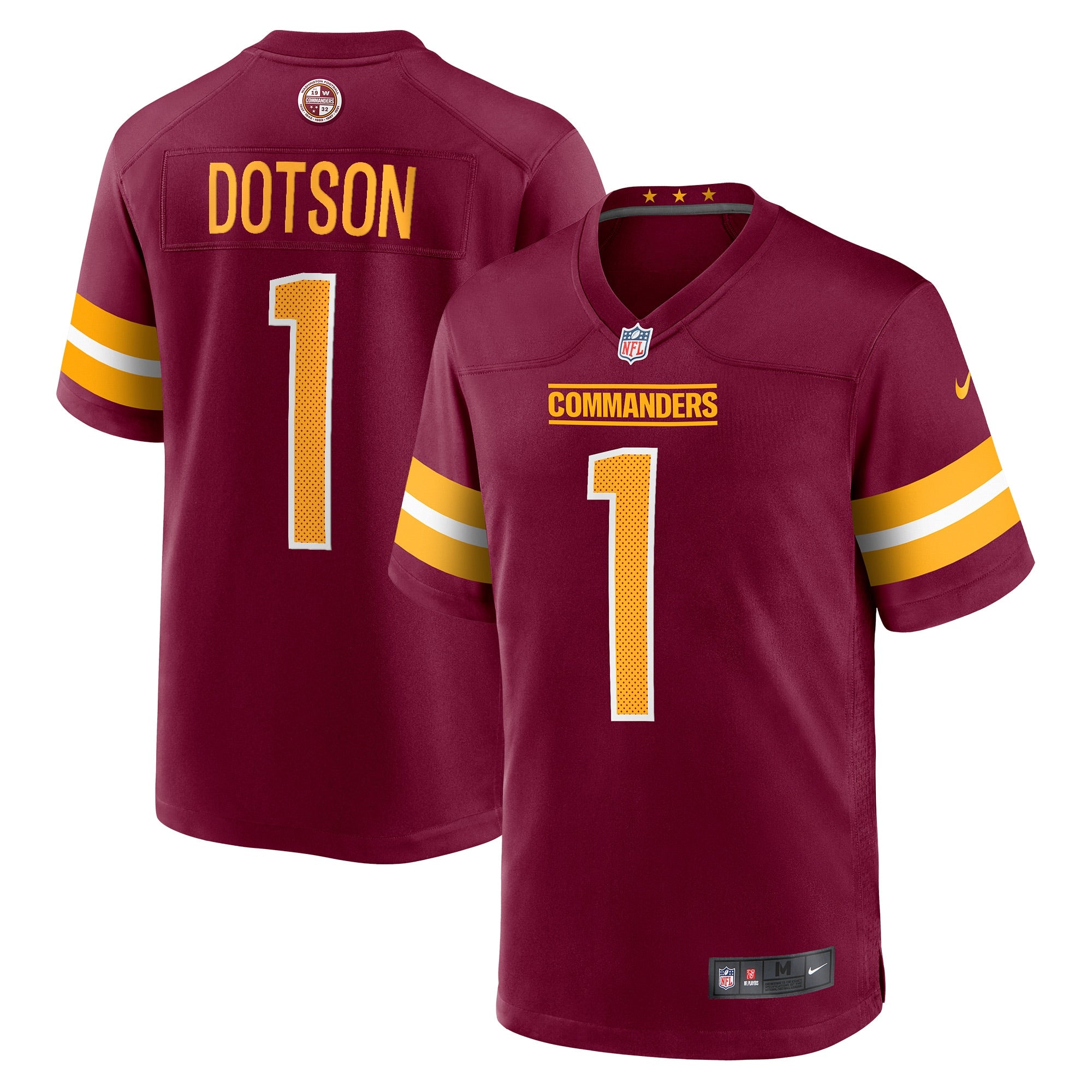 Jahan Dotson Washington Commanders Nike Player Game Jersey   Burgundy