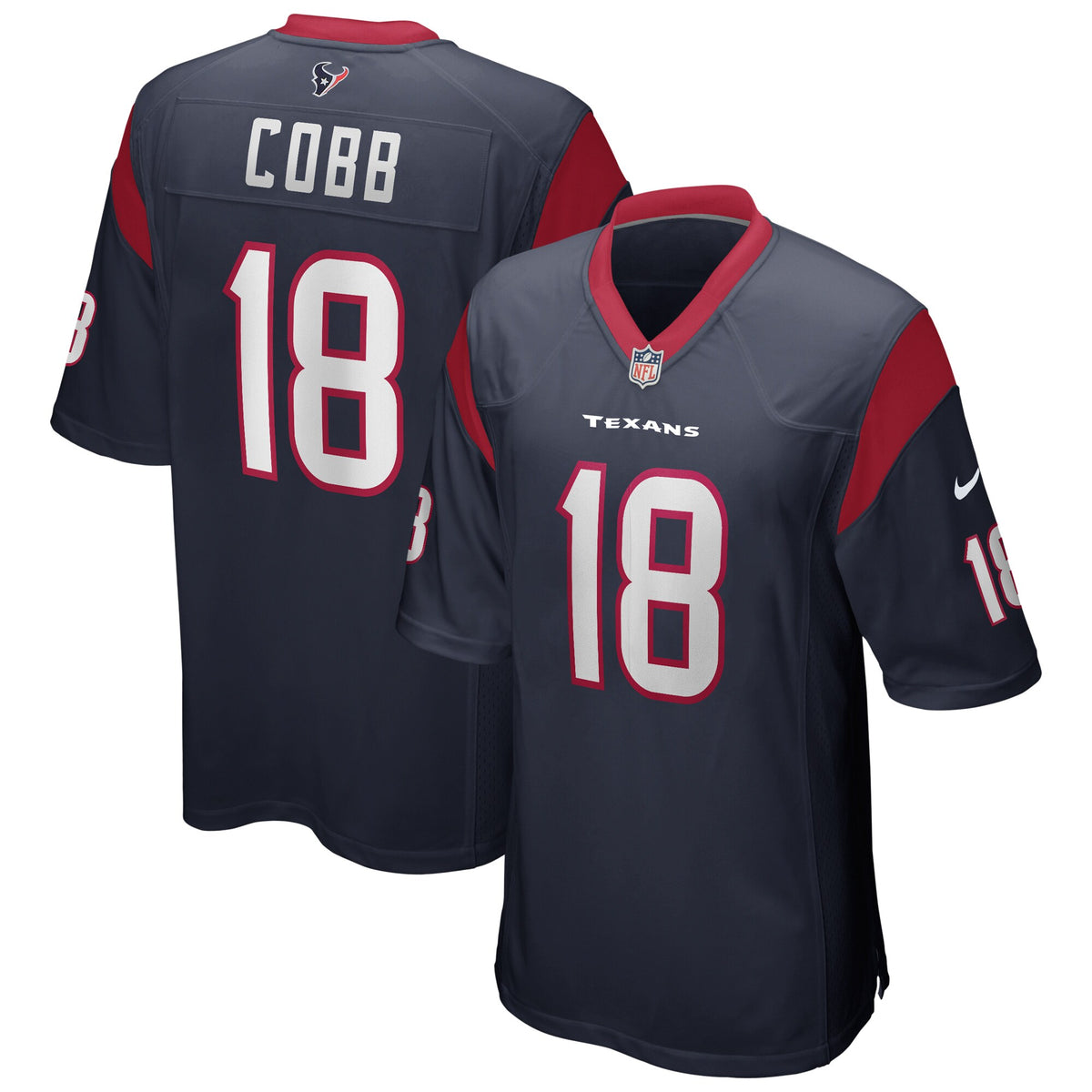 Randall Cobb Houston Texans Nike Game Player Jersey   Navy