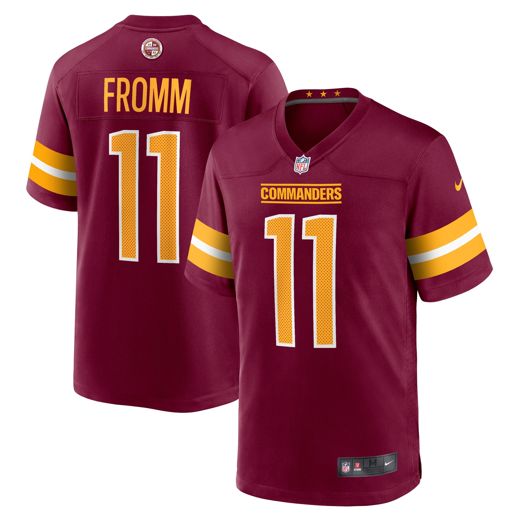 Jake Fromm Washington Commanders Nike Team Game Jersey   Burgundy