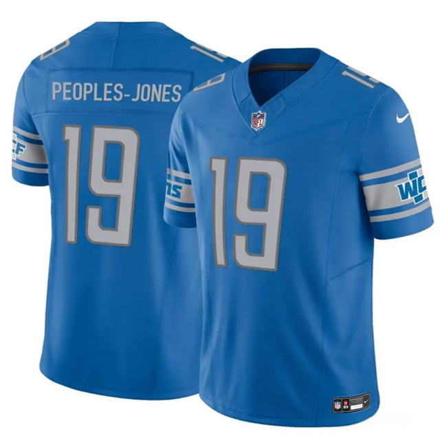 Men s Detroit Lions  Donovan Peoples-Jones Blue 2023 Vapor Untouchable Limited  Stitched Jerseys