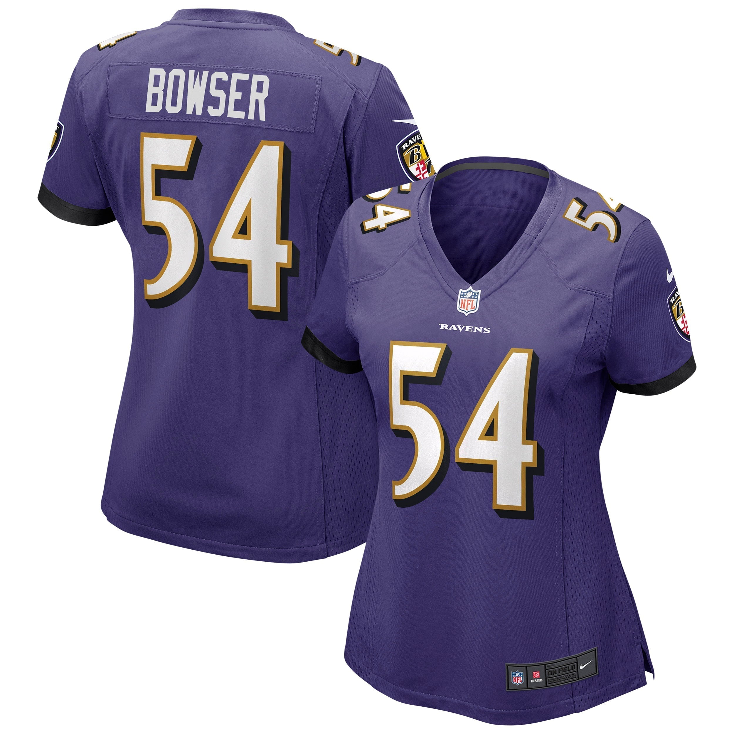 Women s Nike Tyus Bowser Purple Baltimore Ravens Game Jersey