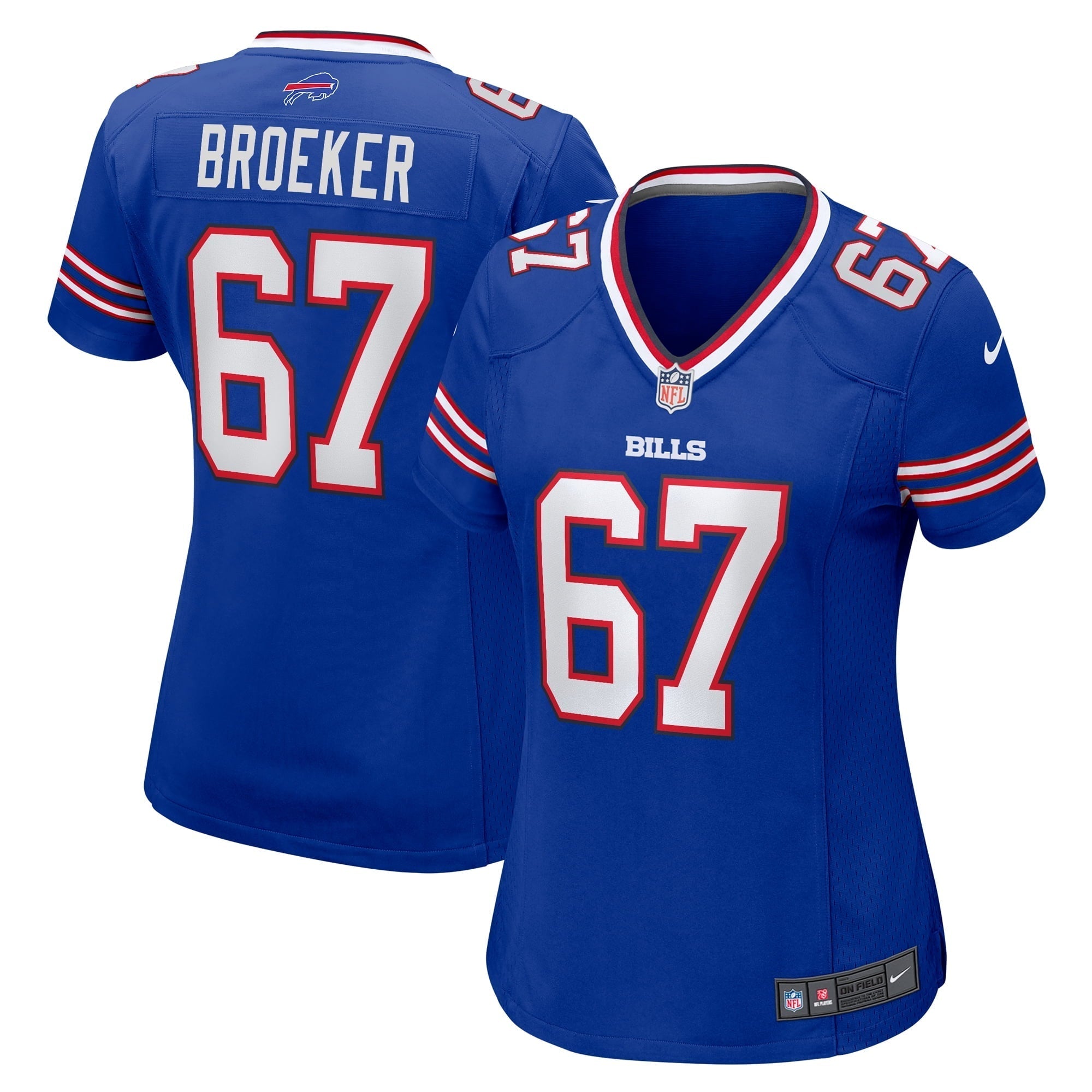 Women s Nike Nick Broeker Royal Buffalo Bills Home Game Jersey