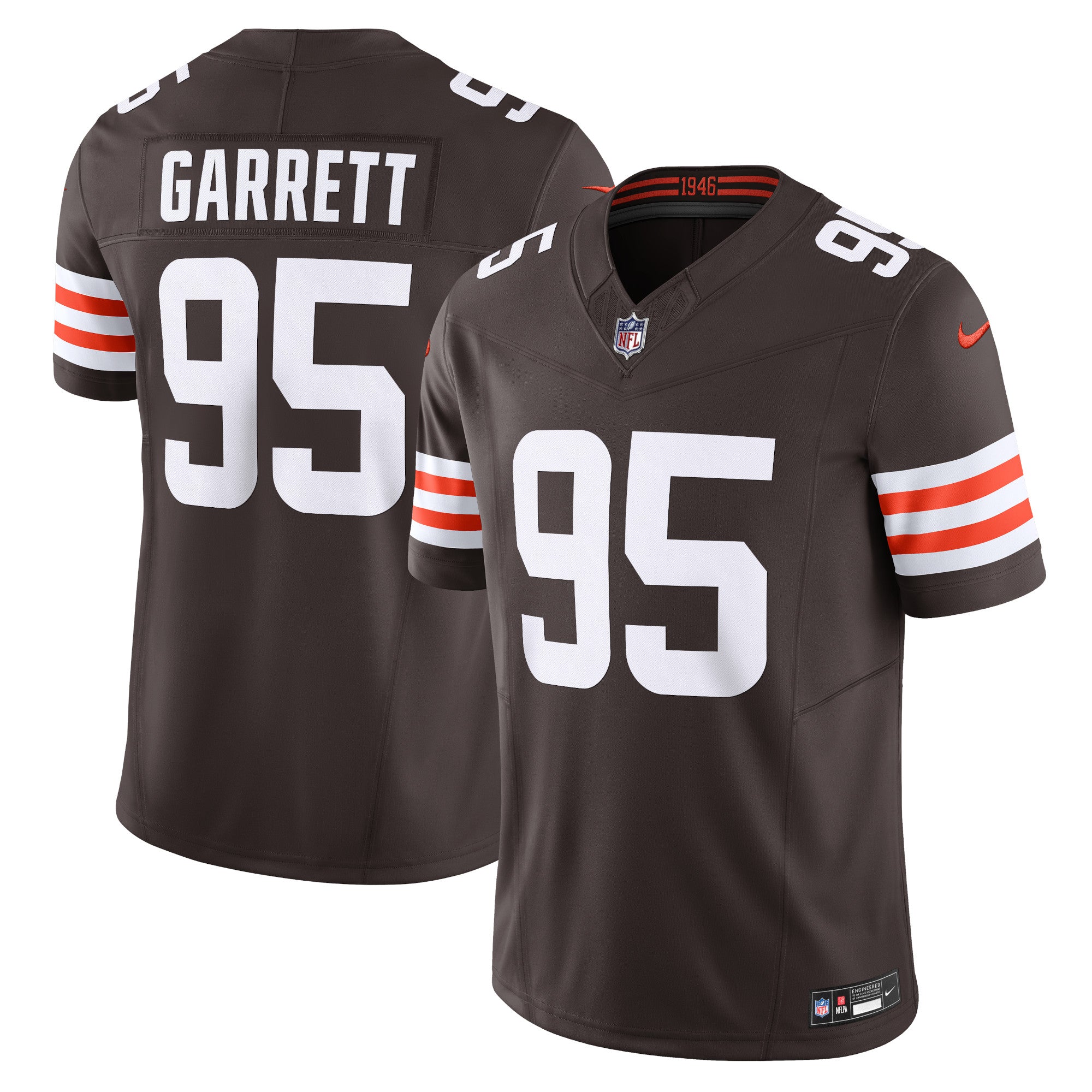 Men s Nike Myles Garrett Brown Cleveland Browns Vapor F.U.S.E. Limited Jersey