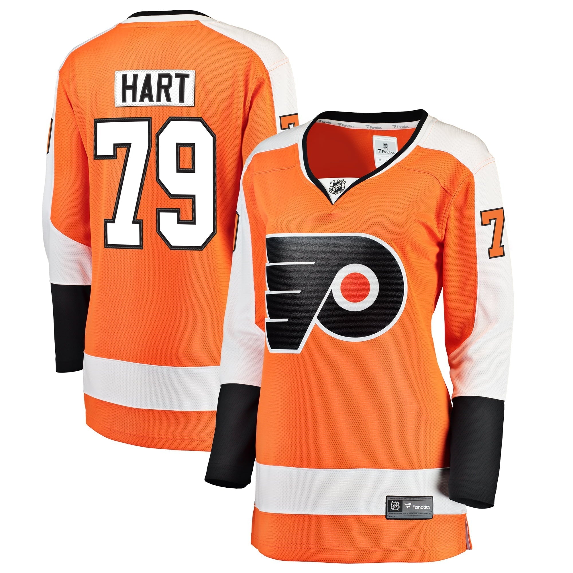 Women's Fanatics Branded Carter Hart Orange Philadelphia Flyers Home Breakaway Player Jersey