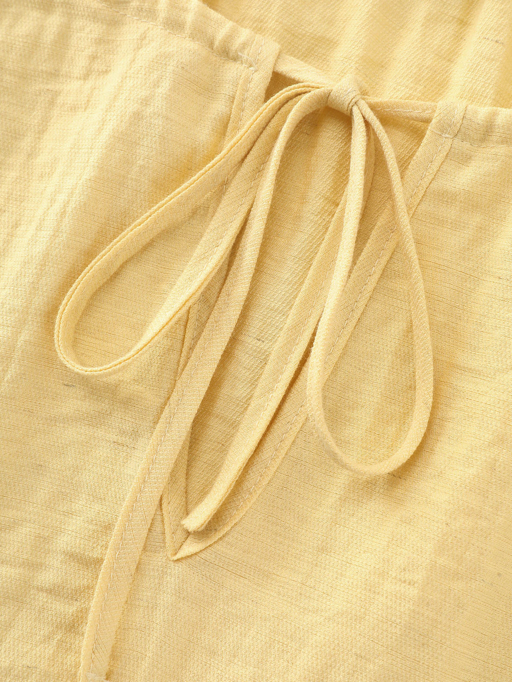 Linen Blend Halter Neckline Tank Top