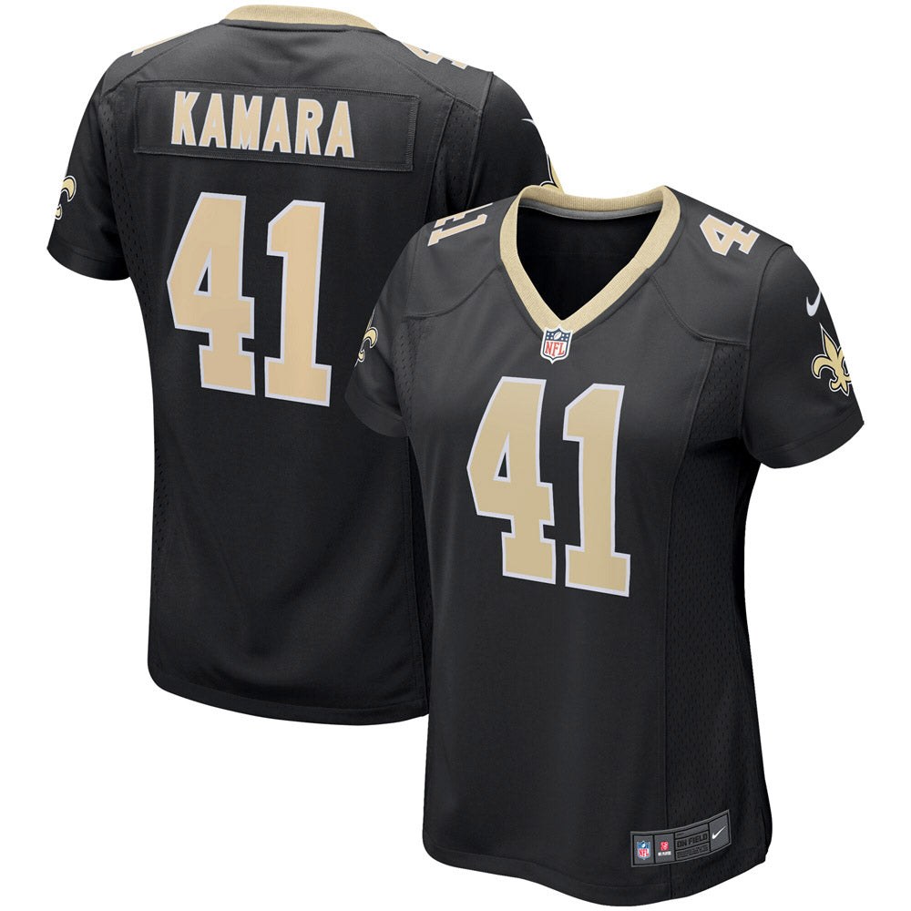 Women s New Orleans Saints Alvin Kamara Game Player Jersey Black