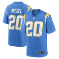 Men s Nike Sony Michel Powder Blue Los Angeles Chargers Game Player Jersey