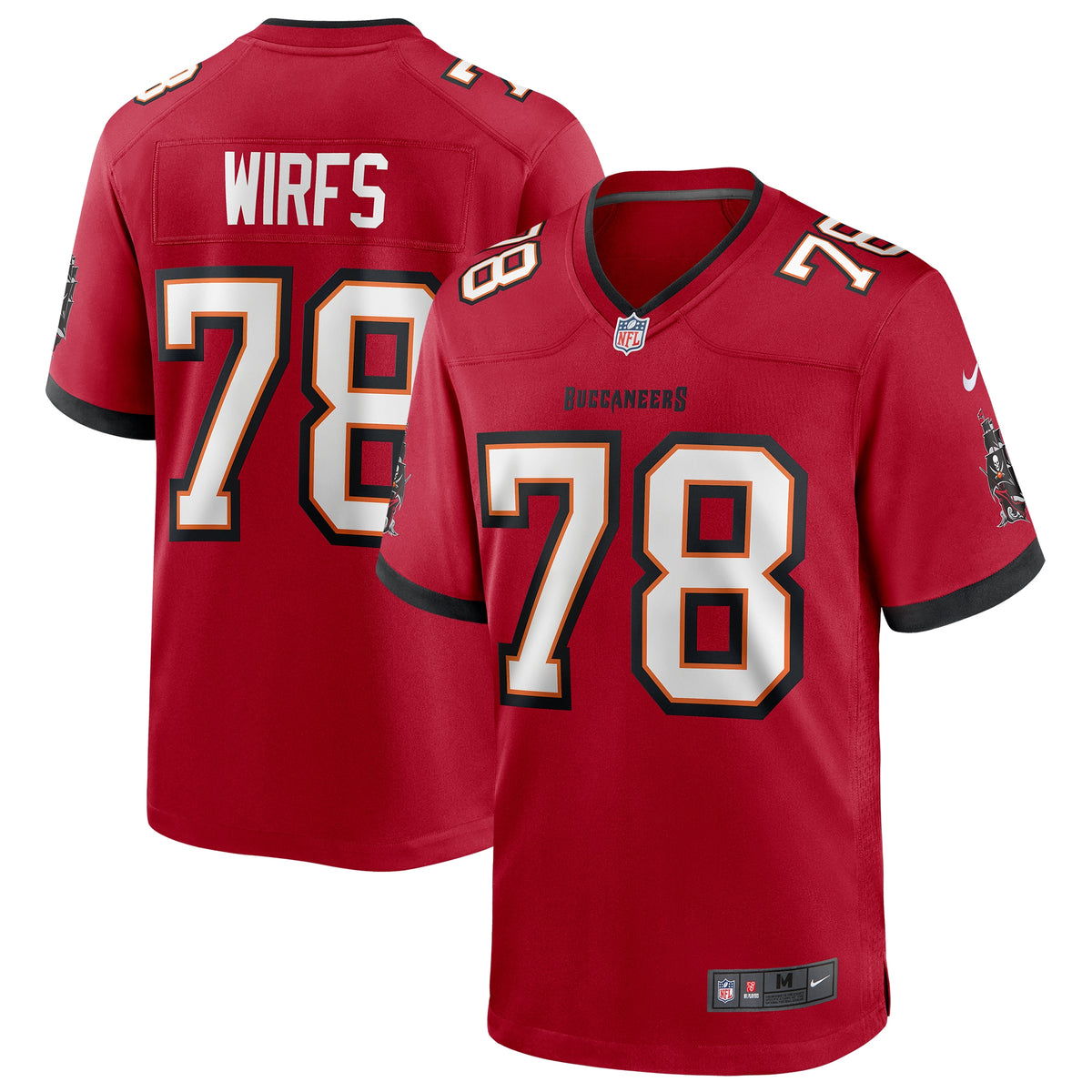 Tristan Wirfs Tampa Bay Buccaneers Nike Player Game Jersey   Red