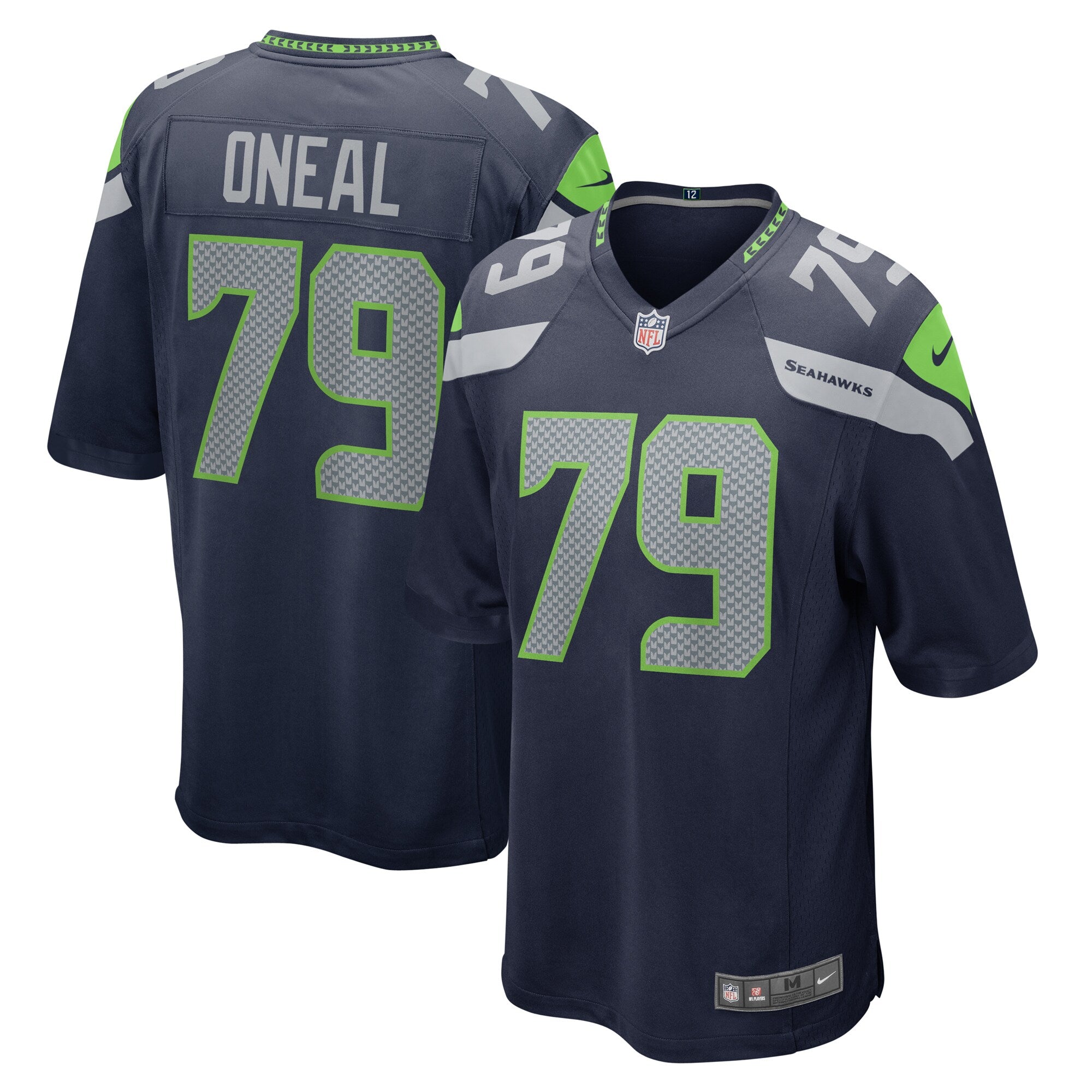 Raiqwon O Neal Seattle Seahawks Nike Team Game Jersey College Navy
