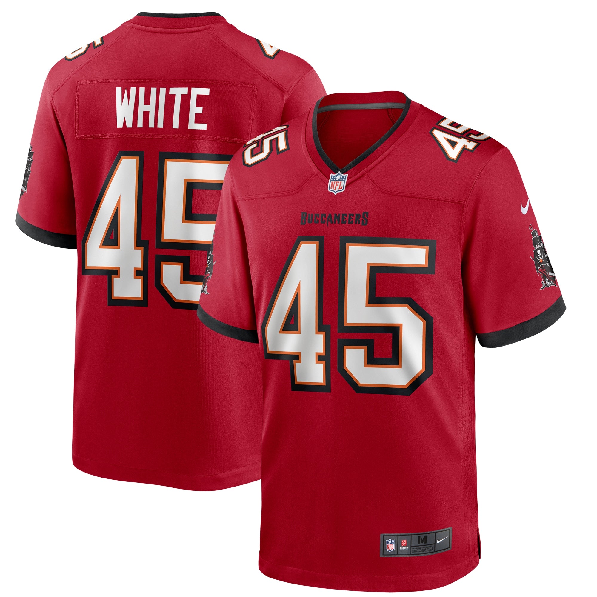 Devin White Tampa Bay Buccaneers Nike Player Game Jersey   Red