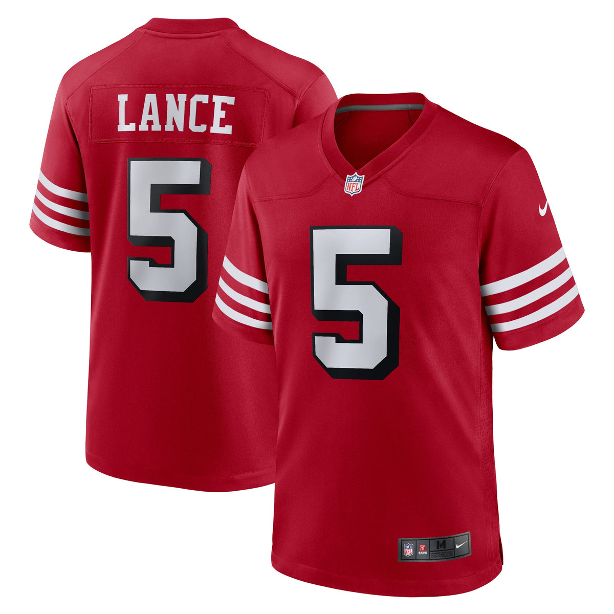 Trey Lance San Francisco 49ers Nike Alternate Game Player Jersey   Scarlet