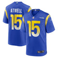 Men s Nike Tutu Atwell Royal Los Angeles Rams Game Player Jersey