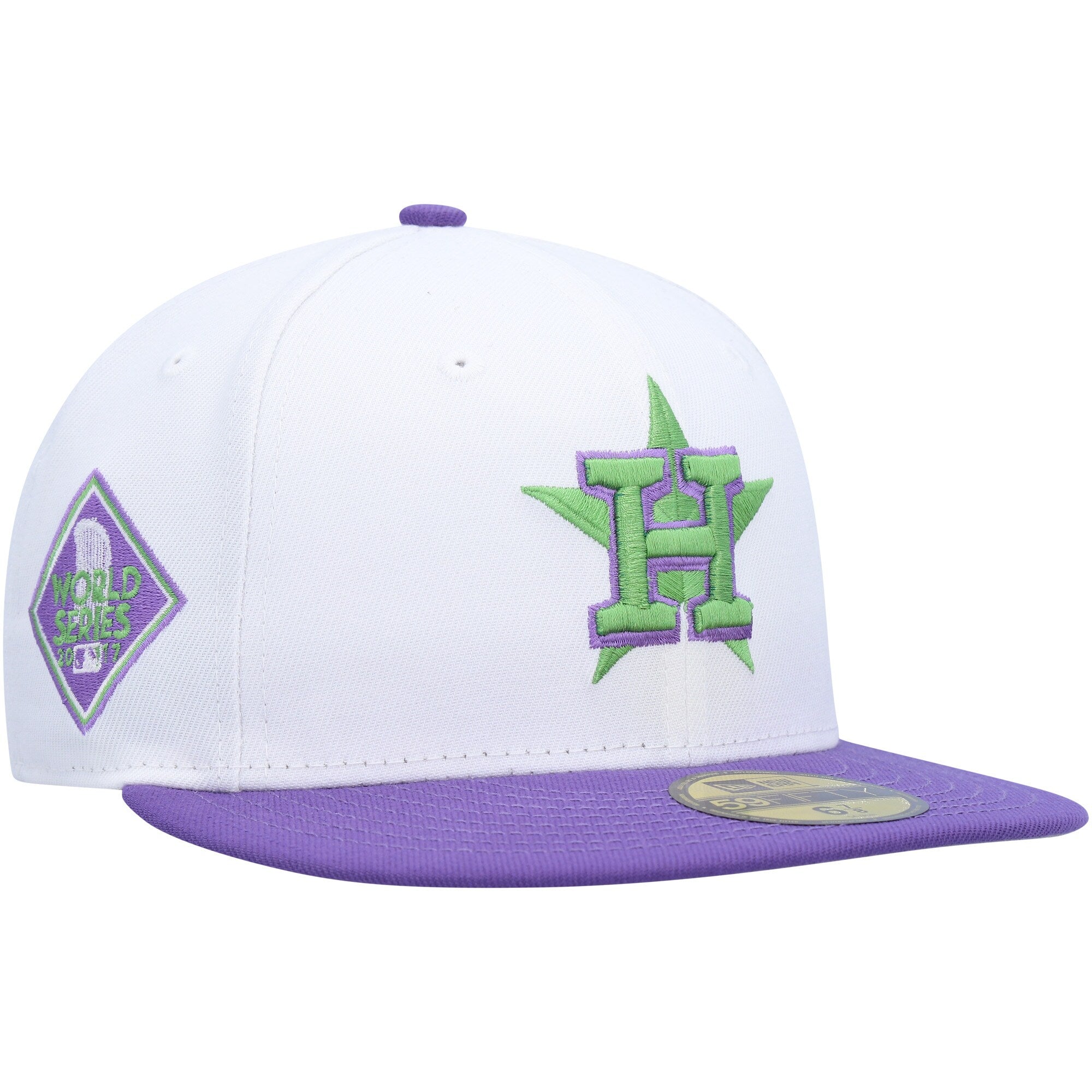 Houston Astros New Era 2017 World Series Side Patch 59FIFTY Fitted Hat - White