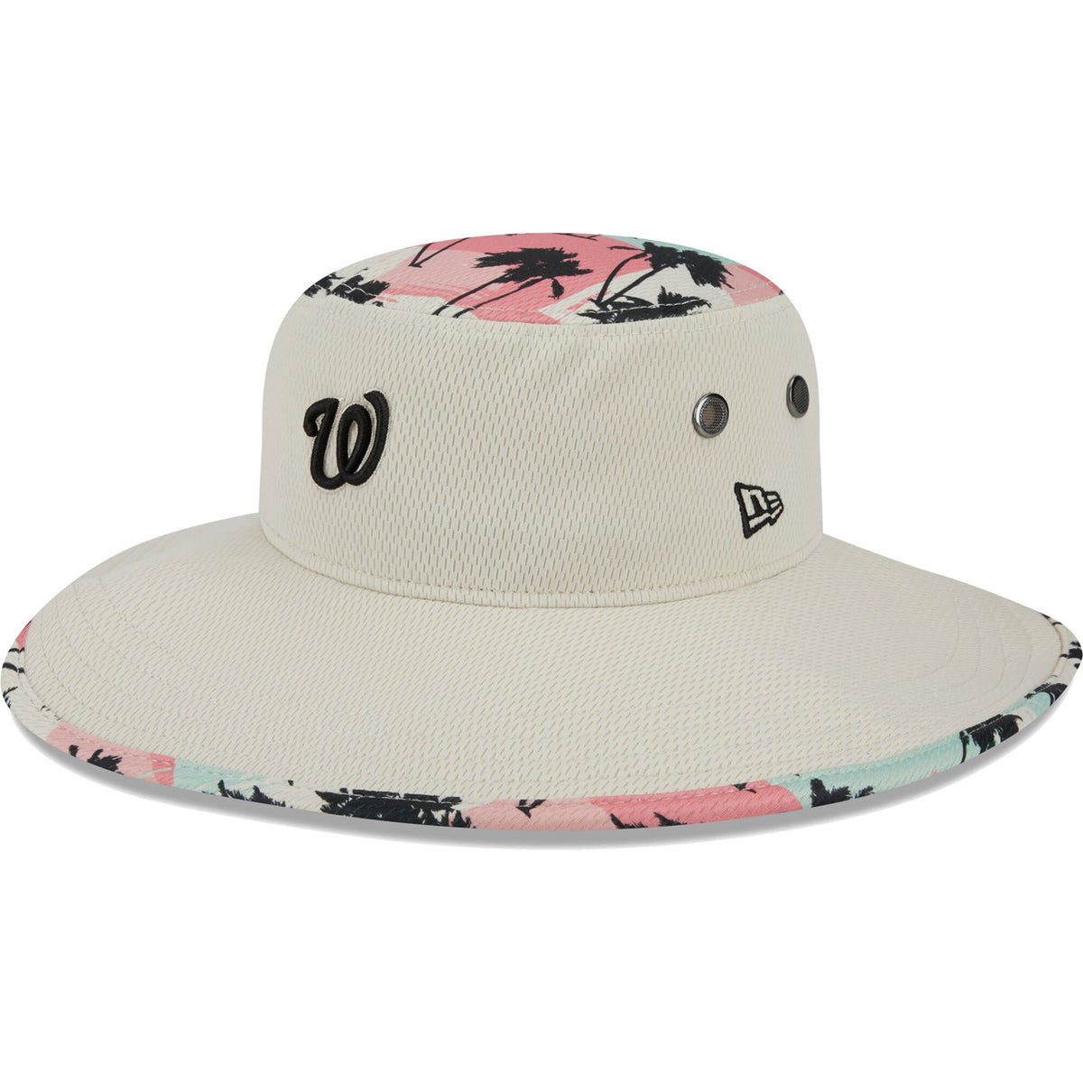 Washington Nationals New Era Retro Beachin' Bucket Hat - Natural