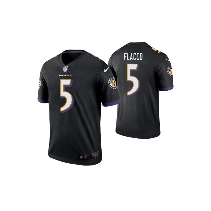 Men s Baltimore Ravens Joe Flacco Legend Jersey   Black