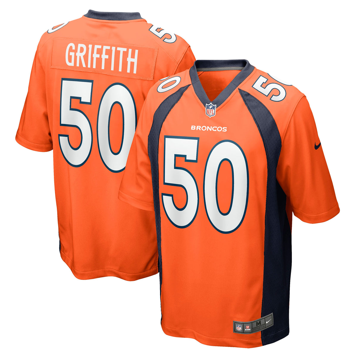 Jonas Griffith Denver Broncos Nike Game Jersey   Orange