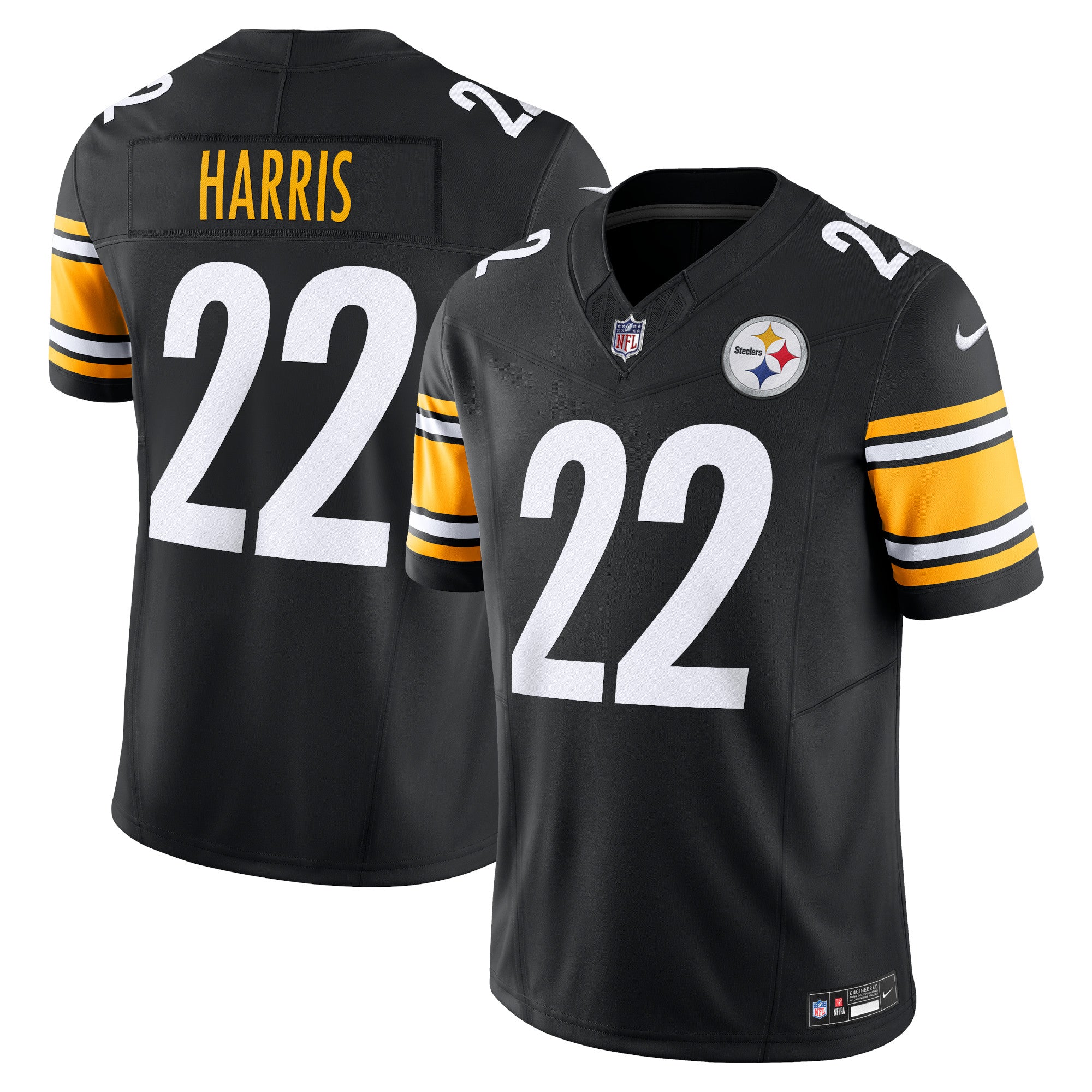 Najee Harris Pittsburgh Steelers Nike Vapor F.U.S.E. Limited Jersey   Black
