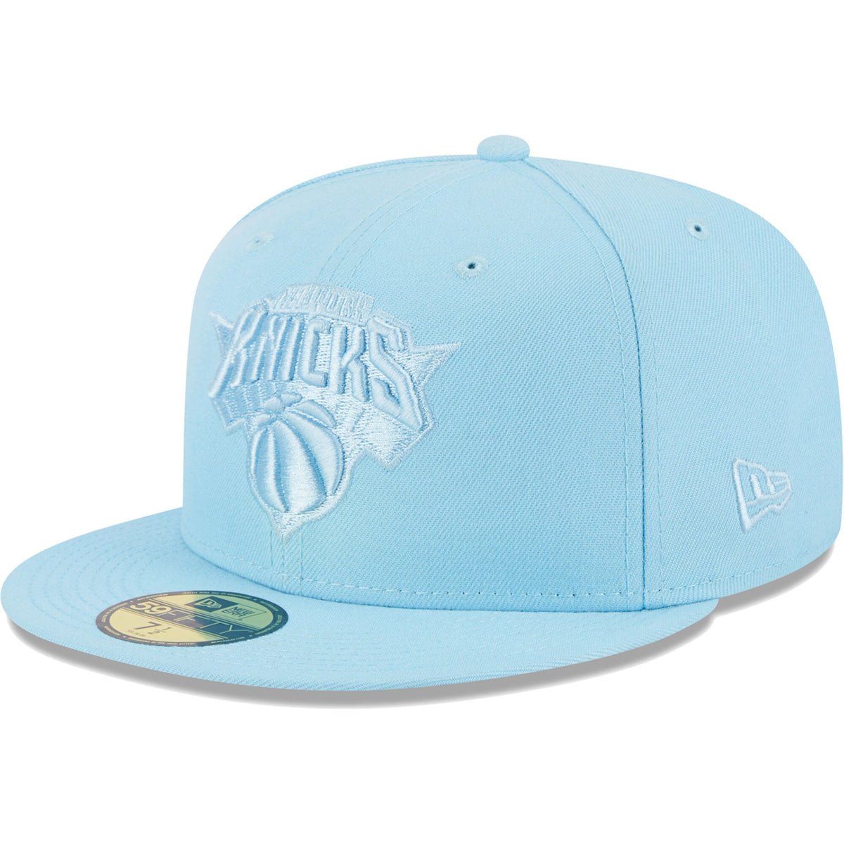 New York Knicks New Era Spring Color Pack 59FIFTY Fitted Hat - Powder Blue