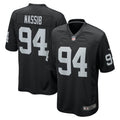 Carl Nassib Las Vegas Raiders Nike Game Jersey   Black
