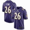 Men s Nike Geno Stone Purple Baltimore Ravens Game Jersey