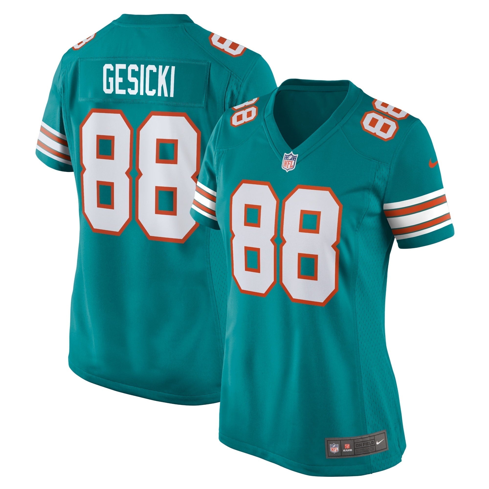 Women s Nike Mike Gesicki Aqua Miami Dolphins Alternate Game Jersey