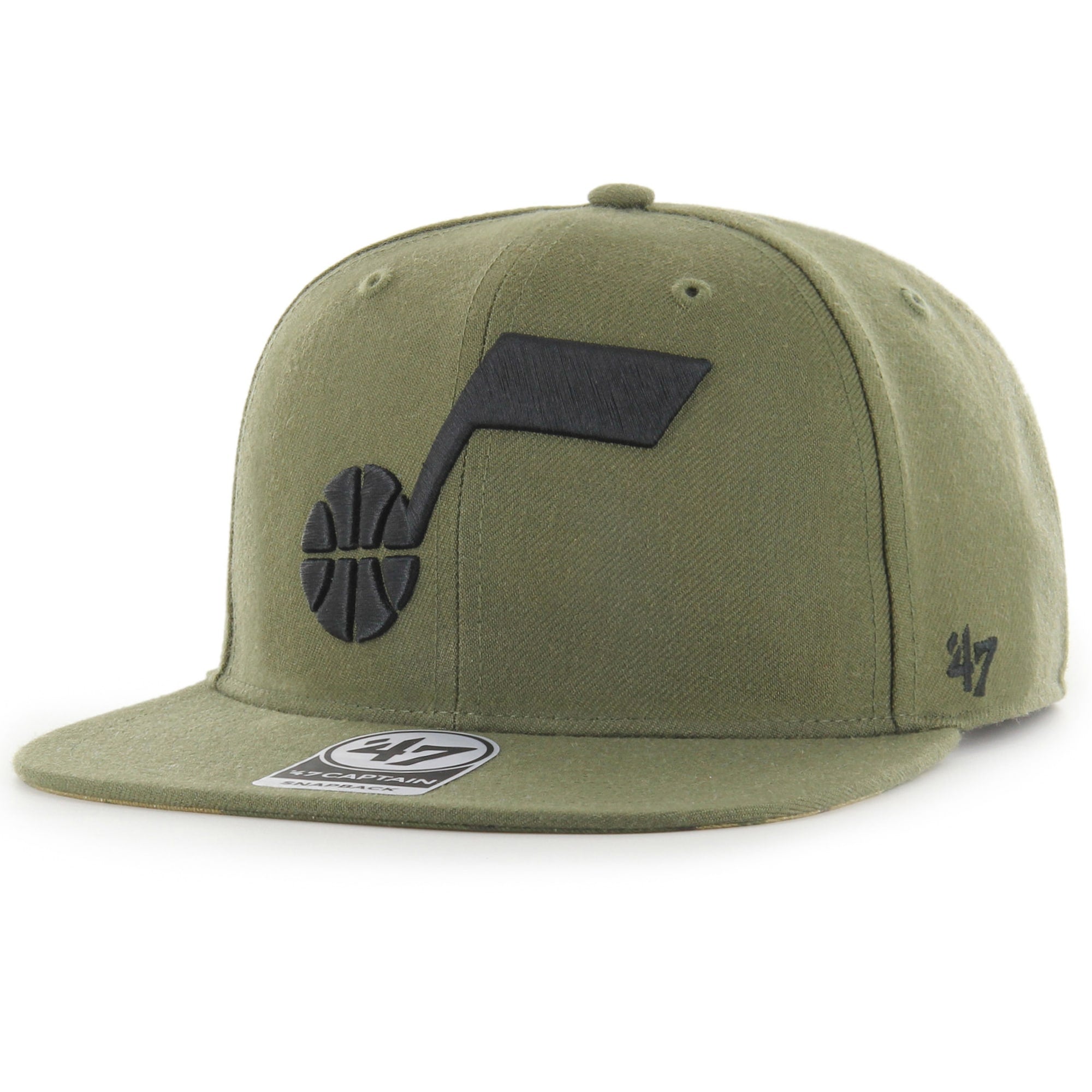 Utah Jazz '47 Ballpark Camo Captain Snapback Hat - Olive