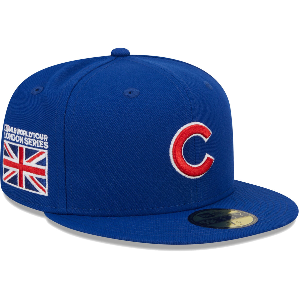 Chicago Cubs New Era 2023 MLB World Tour: London Series?Flag 59FIFTY Fitted Hat - Royal