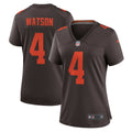 Women s Nike Deshaun Watson Brown Cleveland Browns Alternate Game Jersey