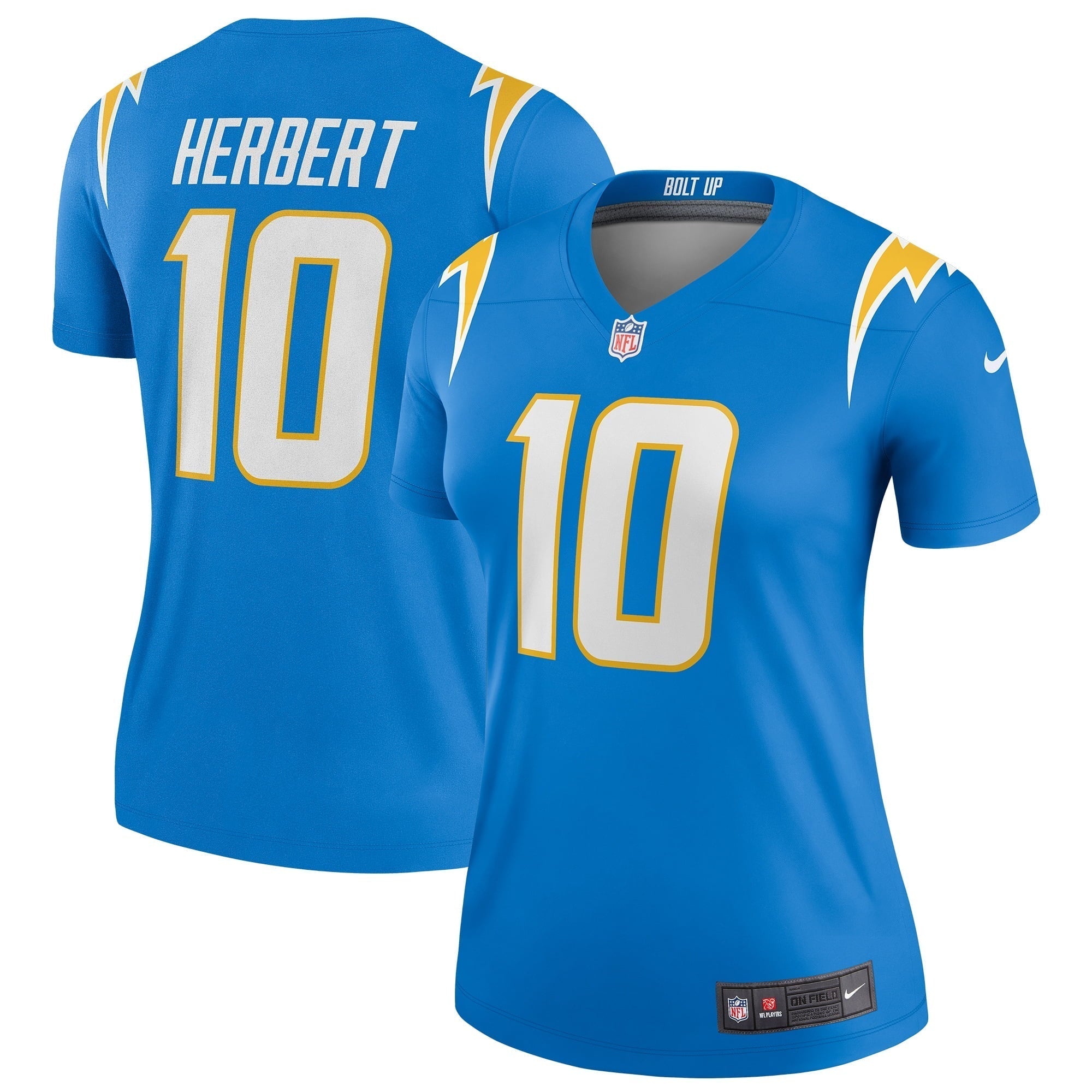 Women s Nike Justin Herbert Powder Blue Los Angeles Chargers Legend Jersey