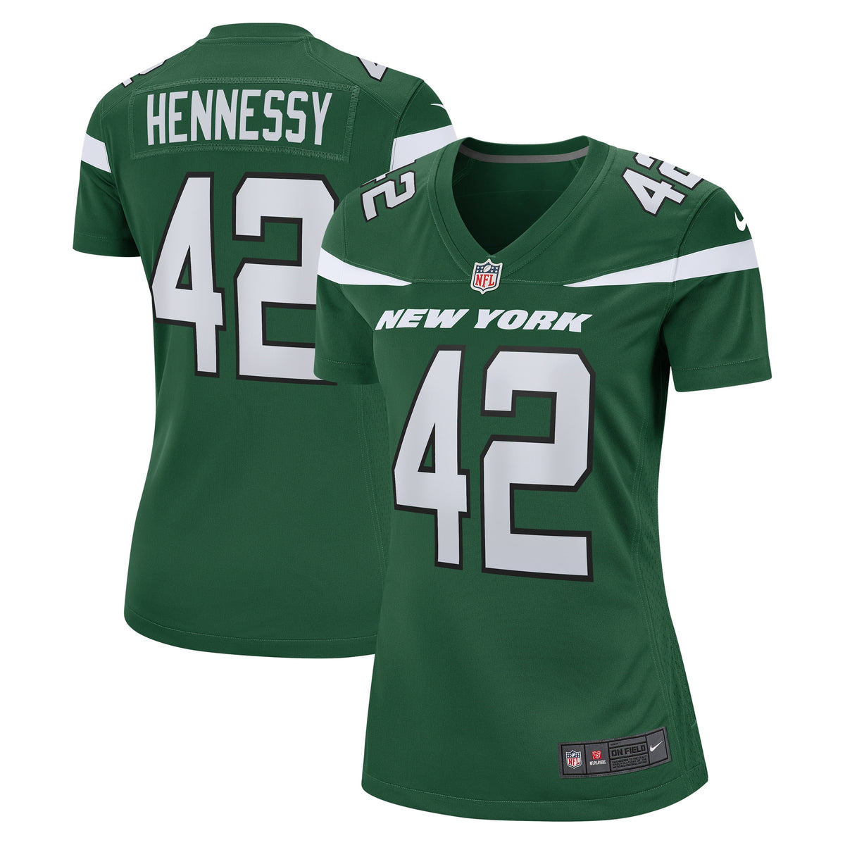 Thomas Hennessy New York Jets Nike Women s Game Jersey   Gotham Green